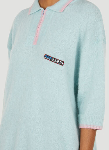 ふわふわポロセーター Martine Rose ふわふわポロセーター ブルー mtr0250007