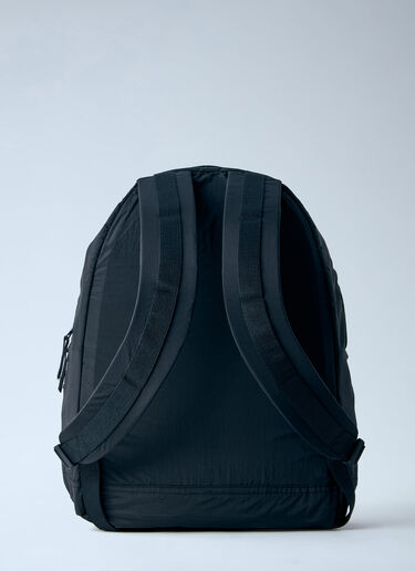 Stone Island Nylon Backpack with Front Zip Pocket Black sto0165083