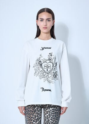Gucci Logo Motif T-Shirt White guc0259031