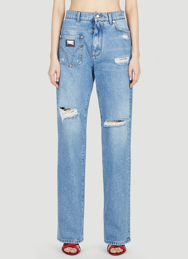 Dolce & Gabbana Distressed Jeans Blue dol0251002