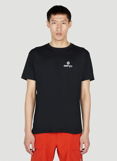 Ostrya 코어 로고 이퀴 티셔츠 블랙 ost0152002