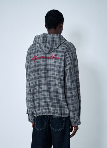 Check Hooded Sweatshirt Martine Rose Check Hooded Sweatshirt Grey mtr0162011