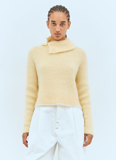Le Pull Marina Sweater Jacquemus Le Pull Marina Sweater Yellow jac0258005