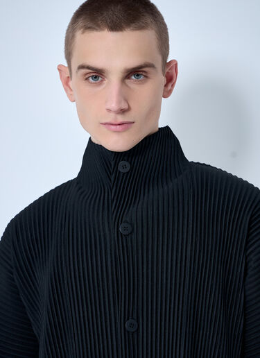 Homme Plissé Issey Miyake Pleated Jacket Black hmp0160004
