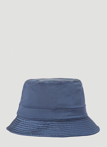 Stone Island Logo Patch Bucket Hat Blue sto0152090