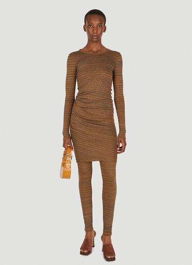 Isabel Marant Étoile Jyoti Mini Dress Brown ibe0249009