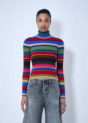 Acne Studios Striped Wool Turtleneck Multicolor acn0264028