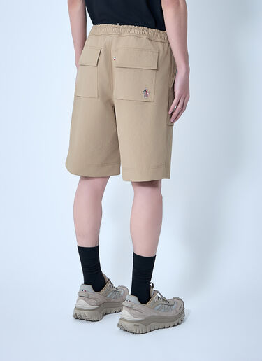 Moncler Grenoble Elasticated Waist Cargo Shorts Camel mog0164008