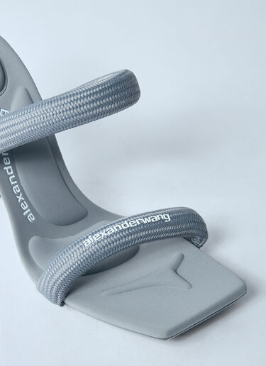 Alexander Wang Julie Tubular Heeled Sandals Grey awg0259033
