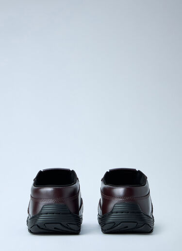 Dr. Martens Aurix Oxblood Satin Finish Leather Slip Ons Burgundy drm0365007