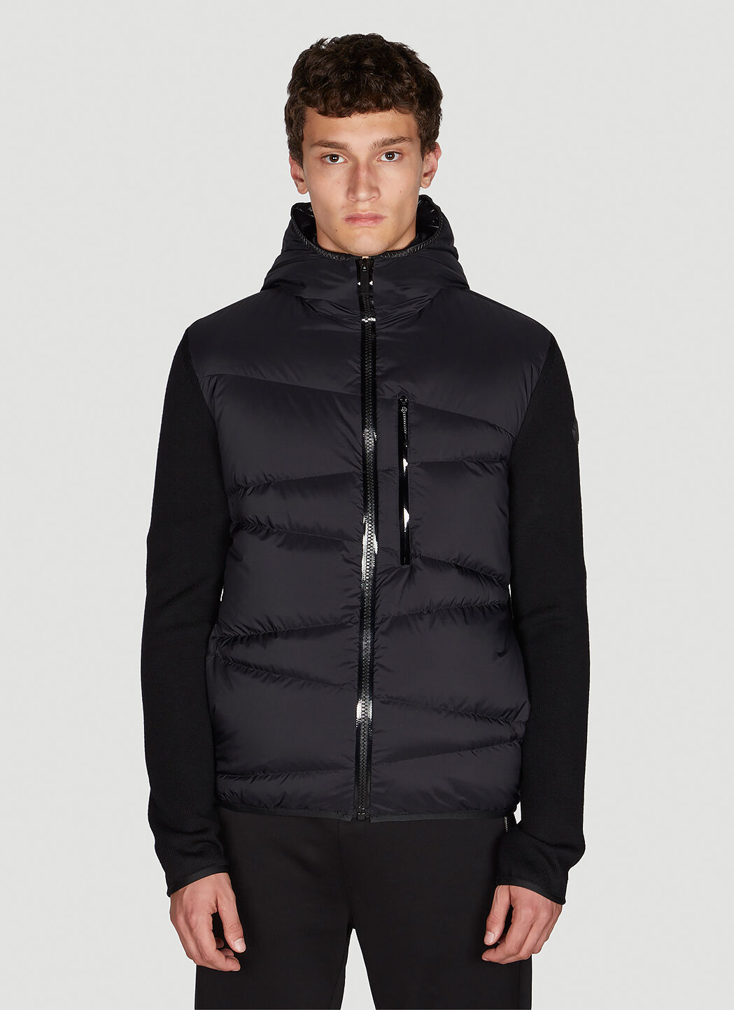 Moncler padded knit jacket store