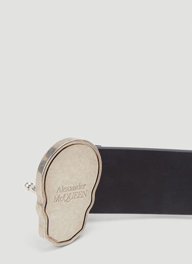 Alexander McQueen Skull Identity Belt Black amq0145101