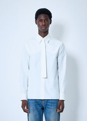 Jil Sander タイ付きクラシックシャツ  ホワイト jil0160002