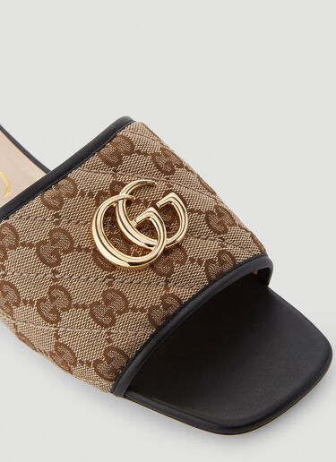 Gucci GG Marmont Slides Brown guc0240065