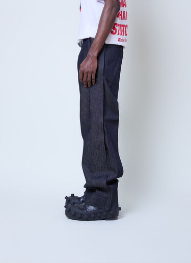 Walter Van Beirendonck x G-STAR 엠보싱 스퀘어 데님 진  블루 wlt0160032