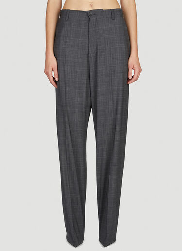 Knife Tailored Heeled Pants Balenciaga Knife Tailored Heeled Pants Grey bal0252043