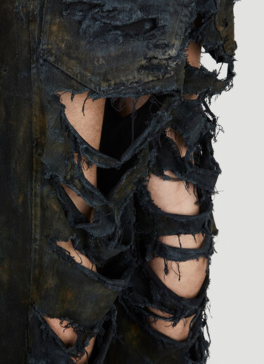 Balenciaga Destroyed Jeans Black bal0152042