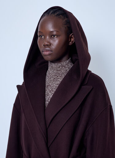 LN-CC® - Sportmax: Olmo Wool Coat - Brown Sportmax Olmo Wool Coat Brown spx0266005
