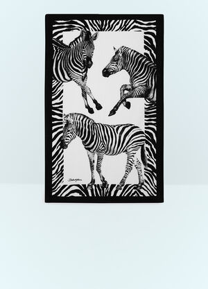 Dolce & Gabbana Casa Zebra Beach Towel Blue wps0691218