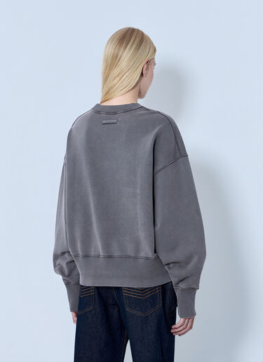 Jean Paul Gaultier Fleece Embroidered Sweatshirt Grey jpg0264021