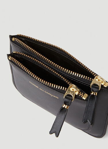 Comme des Garçons Wallet 烫金徽标小号口袋钱包 黑色 cdw0351005