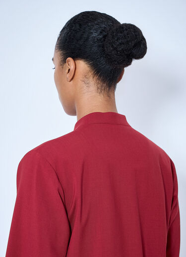 LN-CC® - RÓHE: Pankou Closure Jacket - Red RÓHE Pankou Closure Jacket Red roe0265003