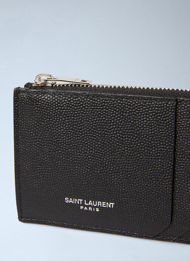 Saint Laurent 拉链卡夹钱包 黑色 sla0145059