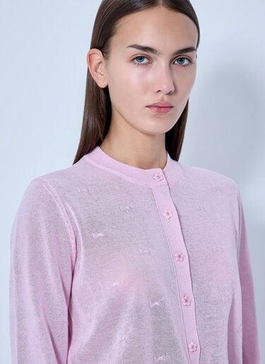 LN-CC® - Cecilie Bahnsen: Pretty Bow Knit Cardigan - Pink Cecilie Bahnsen Pretty Bow Knit Cardigan Pink cec0266018