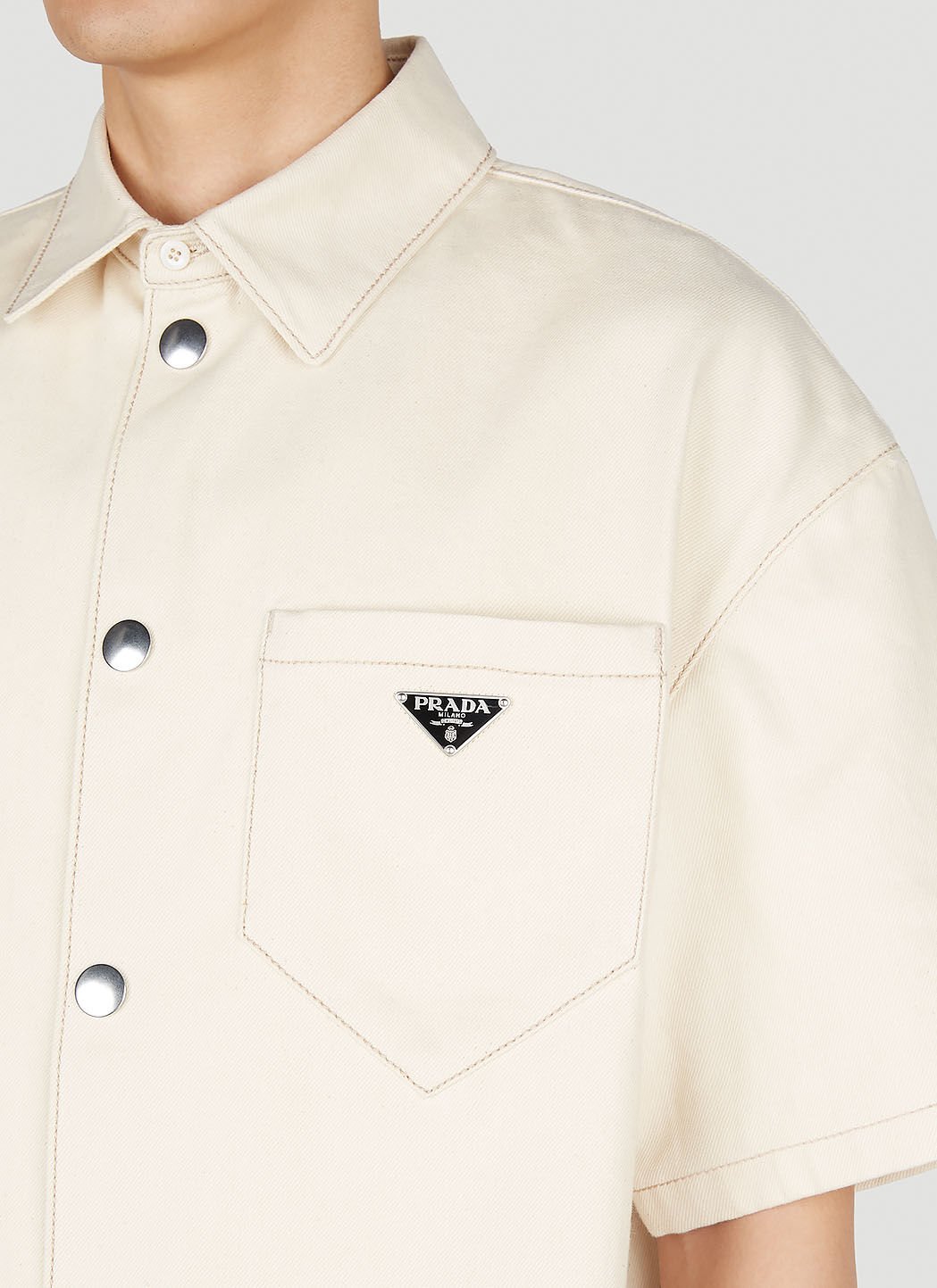 Prada denim shirt outlet