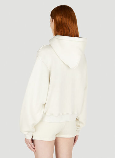 Alexander Wang Logo Hooded Sweatshirt Cream awg0252010