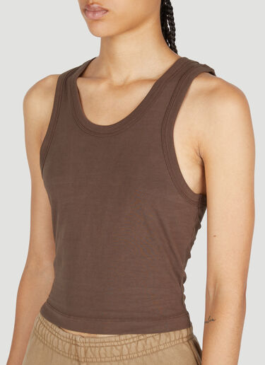 Entire Studios Cropped Tank Top Brown ent0253015