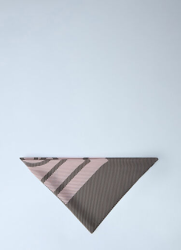 Toteme Centered Monogram Silk Scarf Grey tot0265048