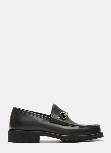 Gucci Vegas Horsebit Leather Loafers Black guc0130046