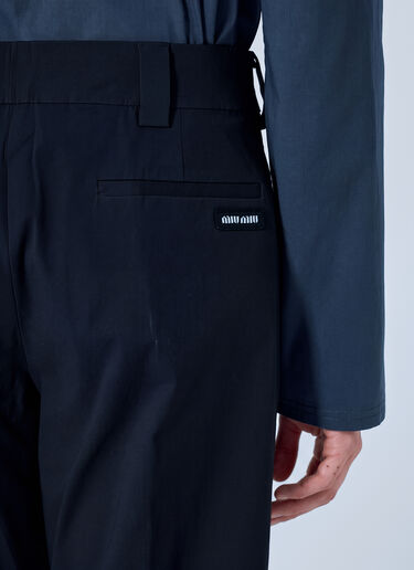 LN-CC® - Miu Miu: Stretch Poplin Pants - Black Miu Miu Stretch Poplin Pants Black miu0166054