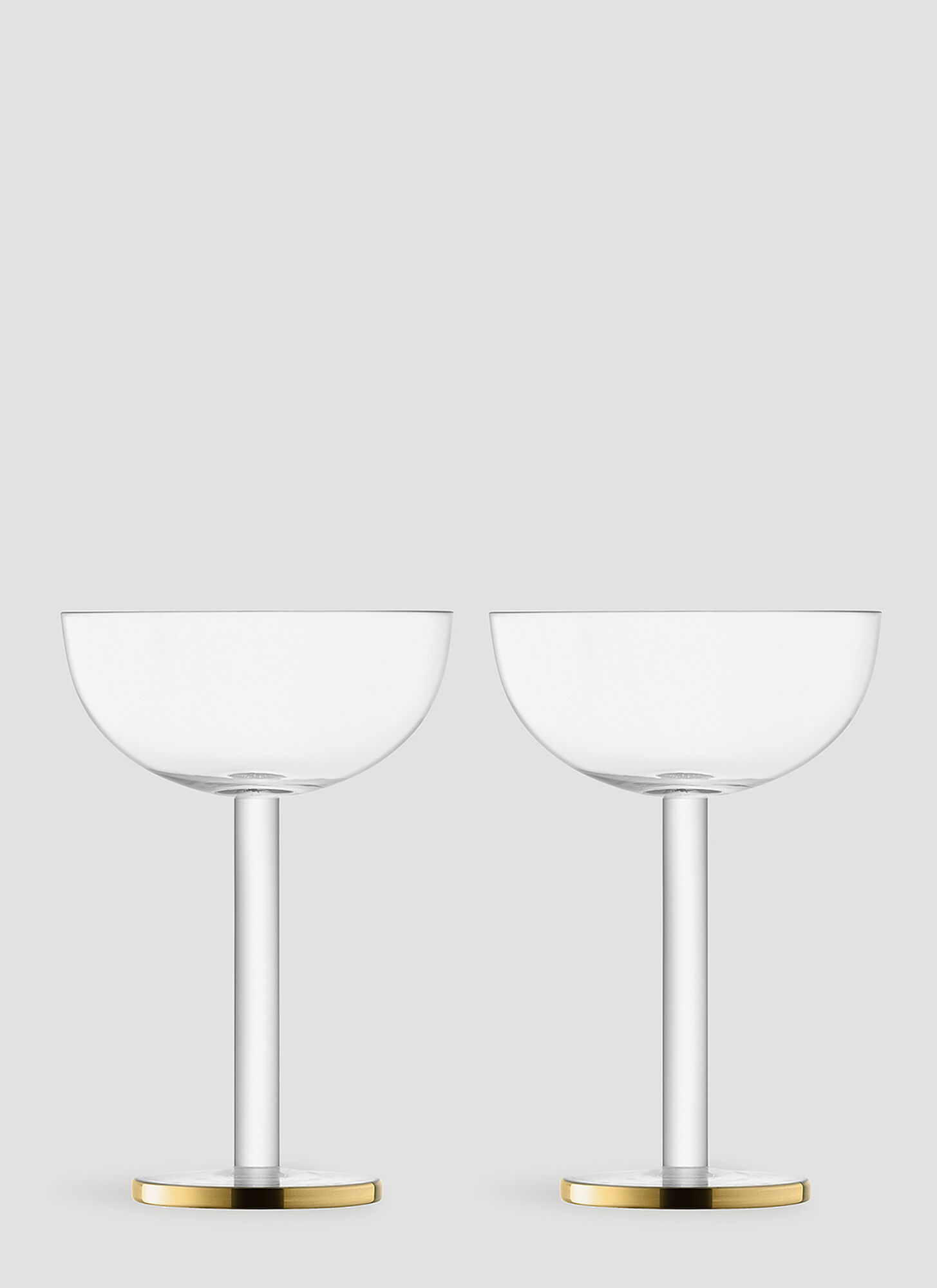 Lsa International Set Of Two Luca Coupe Glasses In White