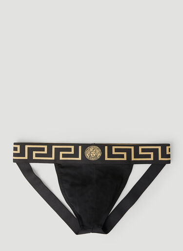 Versace Greca Border Briefs Black ver0149070