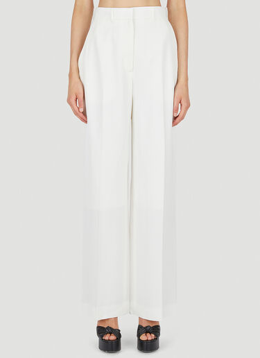 Casablanca Wide Leg Pants White cbl0250013