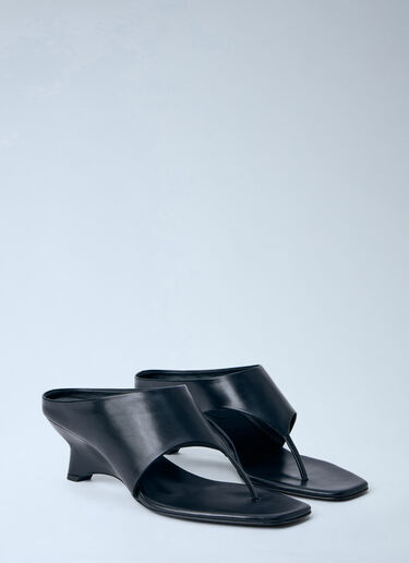 Marlow Thong Sandals Khaite Marlow Thong Sandals Black kha0264017