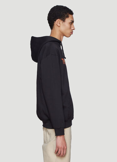 Mr. Thunders 로고 후드 스웻셔츠 Black mrt0135002