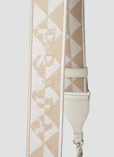 Prada 复古皮革口袋单肩包 白色 pra0252070