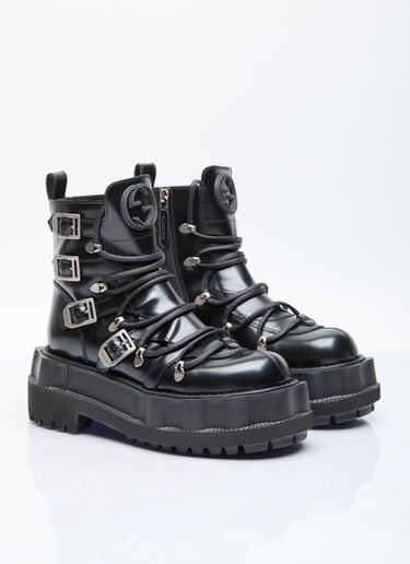 Gucci Leather Maja Boots Black guc0255189