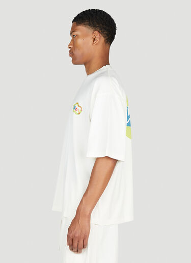 Marni x No Vacancy Ouroboros Snake Print T-Shirt Cream mvy0153004