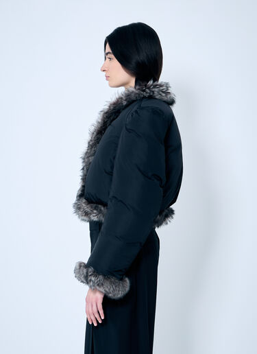 Alexander Wang Puffer Jacket With Shearling Trims Black awg0258002
