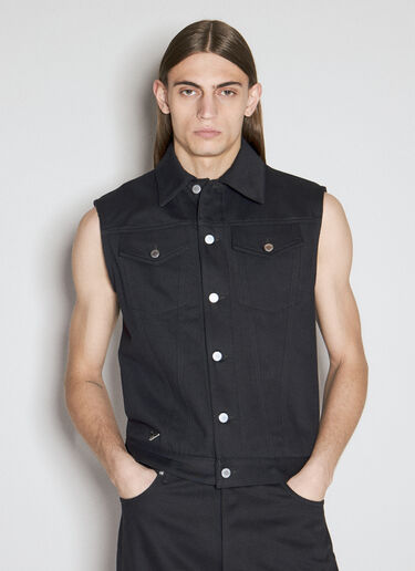 Prada Denim Gilet Black pra0155001