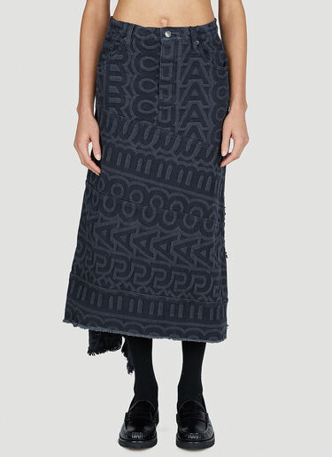 Marc Jacobs Monogram Denim Skirt Black mcj0251006