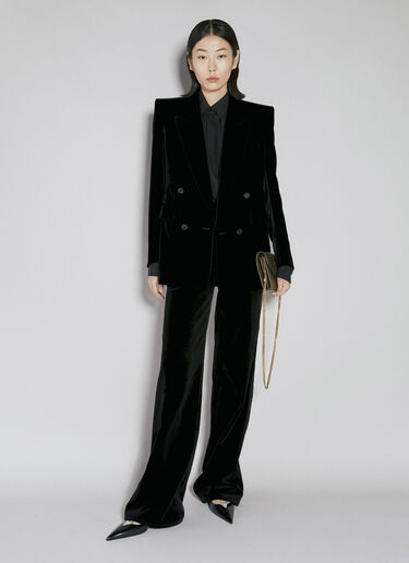 ストライプロゴモチーフシャツ Saint Laurent ストライプロゴモチーフシャツ ブラック sla0253035