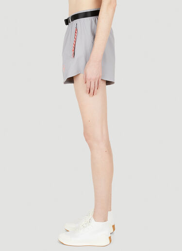 adidas by Stella McCartney Buckle Waistband Sport Shorts Grey asm0248017