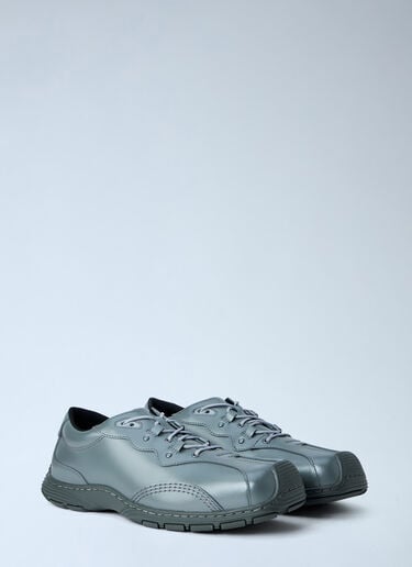 Dr. Martens Aurix 5i Gunmetal Satin Finish Leather Lace Ups Grey drm0365004
