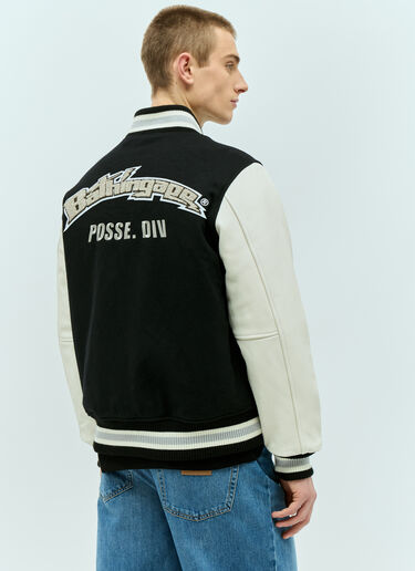 羊毛混纺棒球夹克 A BATHING APE® 羊毛混纺棒球夹克 黑色 aba0154027