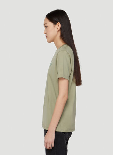 Acne Studios フェイスTシャツ カーキ acn0247009